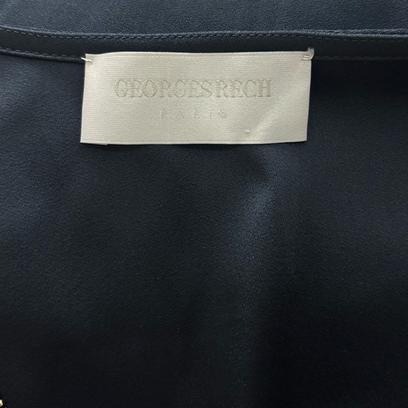 GEORGES RECH PARIS Women’s Black Zip-Front Dress - Picture 6 of 14